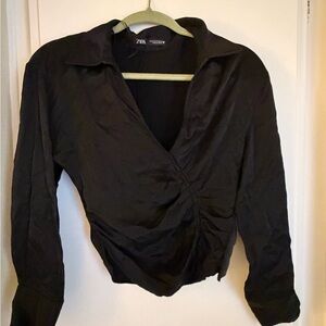 Zara Elegant Black Blouse